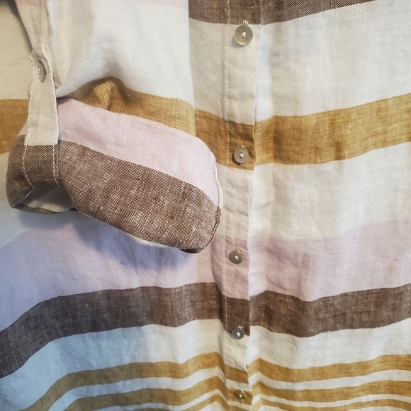 Rachel Zoe Small Linen Button Up - Picture 4 of 5